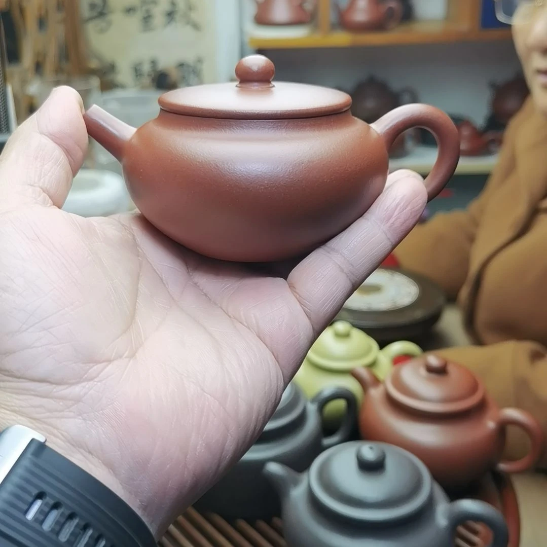 方***兄紫砂茶壶底槽清，德福壶，180CC容量
