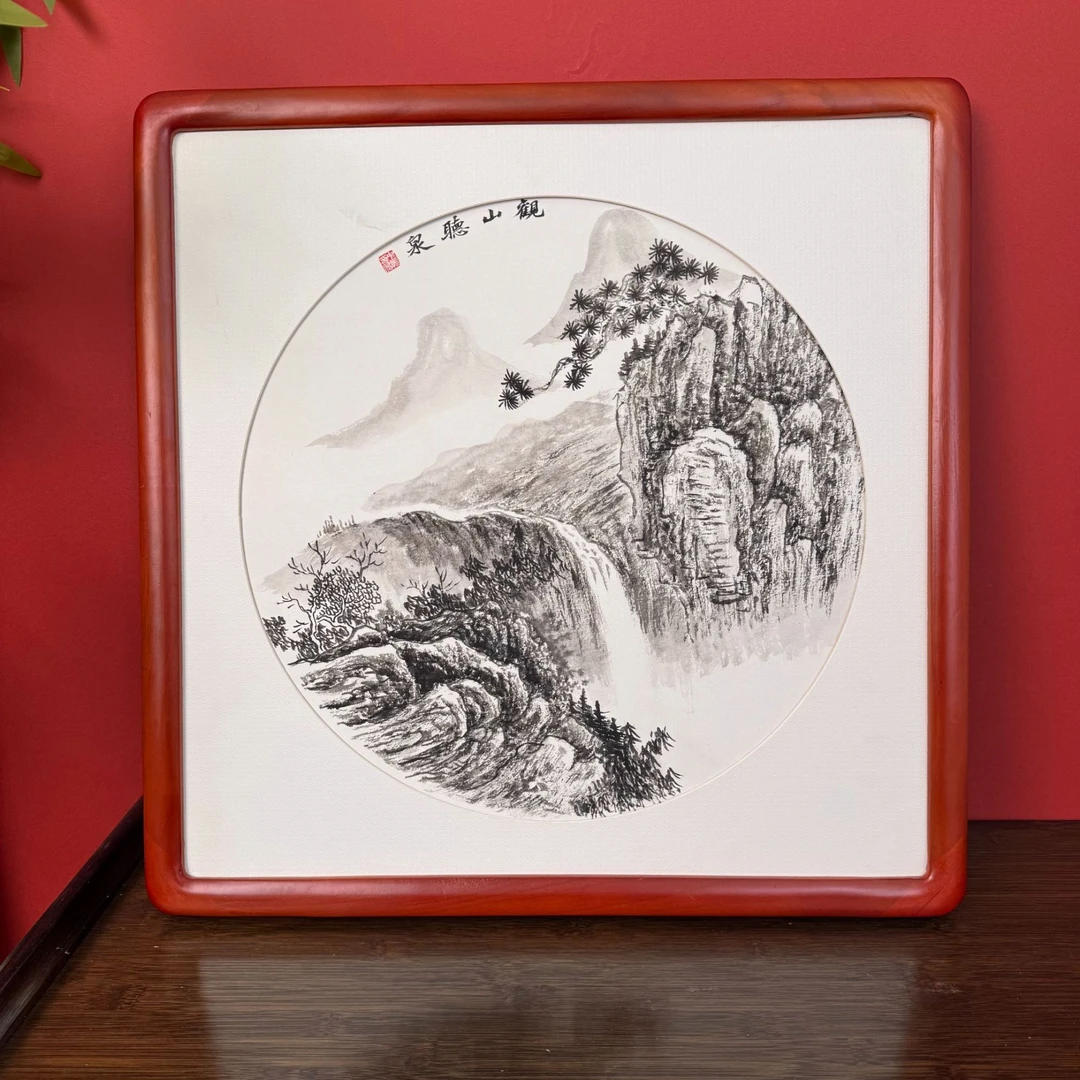【观山德泉】山水画国画装饰画客厅餐厅茶室书房办公室挂画