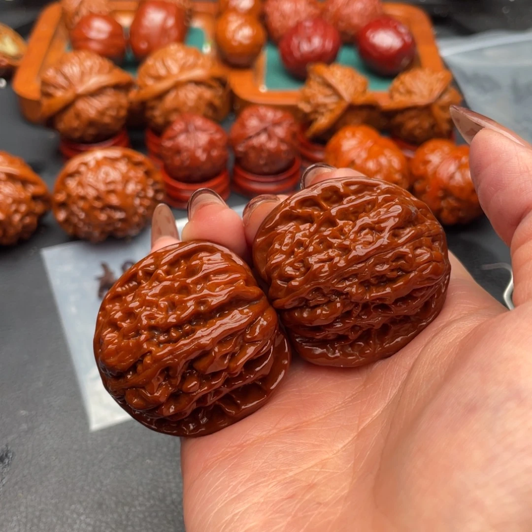 把件文玩核桃四座楼