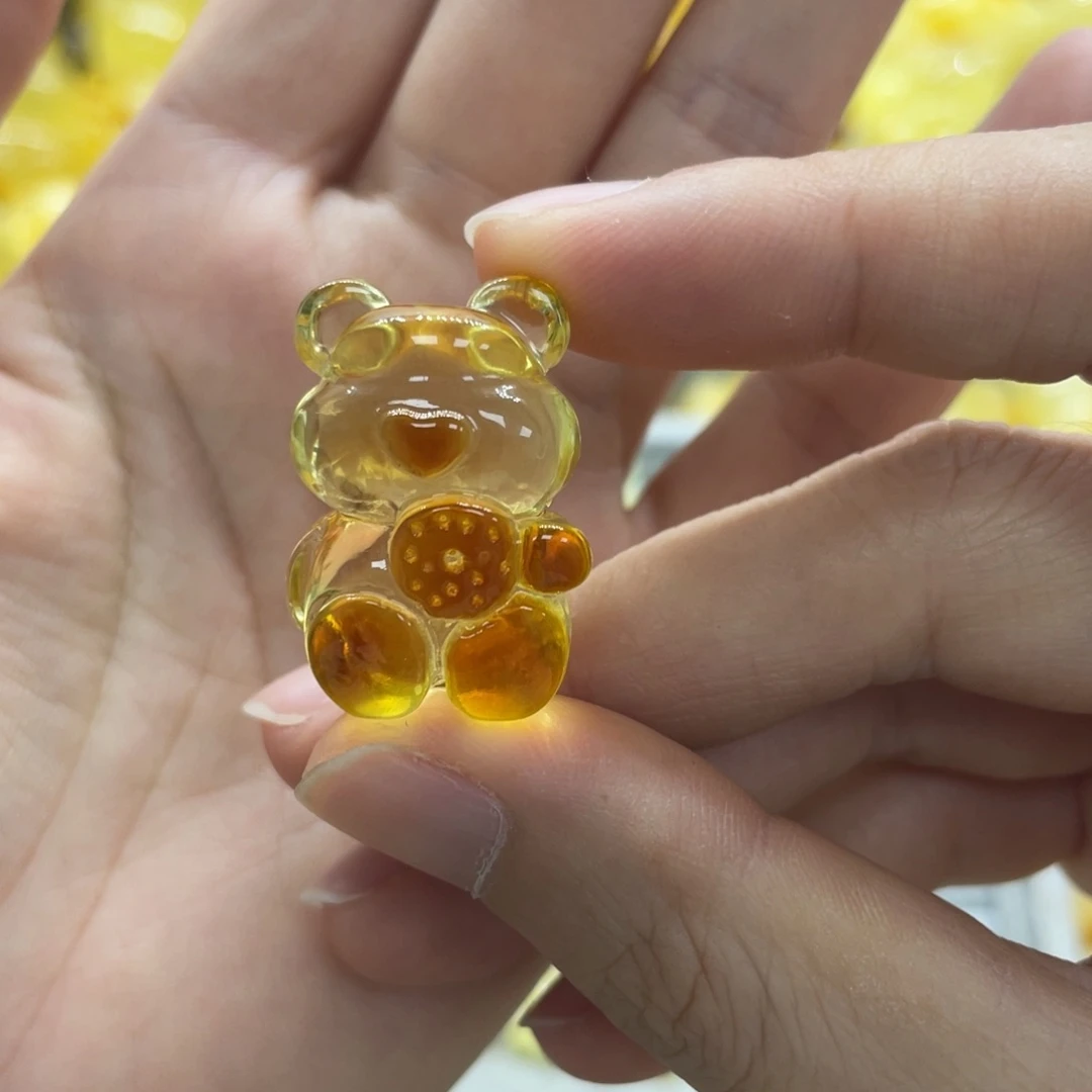未镶嵌琥珀裸石天然琥珀熊4.5克