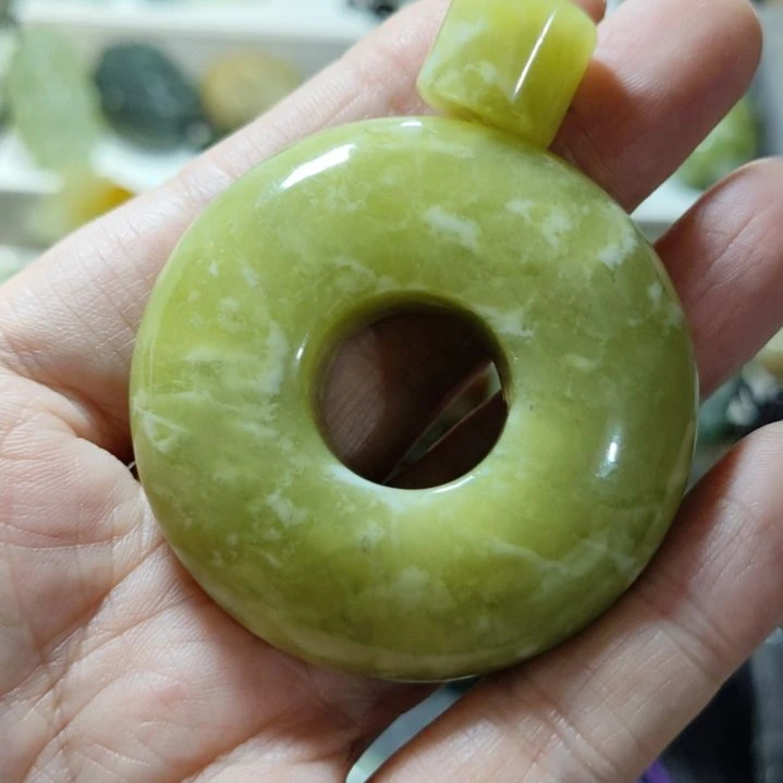 岫玉平安扣未镶嵌