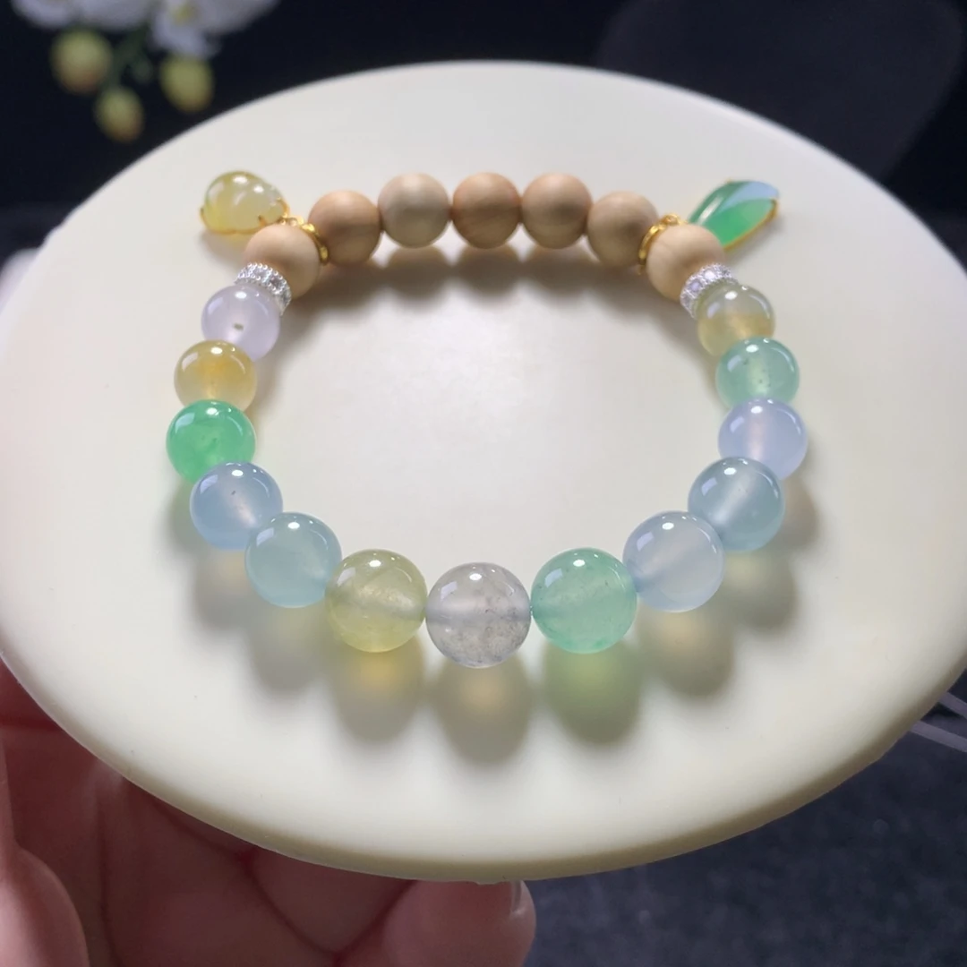 翡翠未镶嵌手链卡8-9爱丽丝梦游仙境