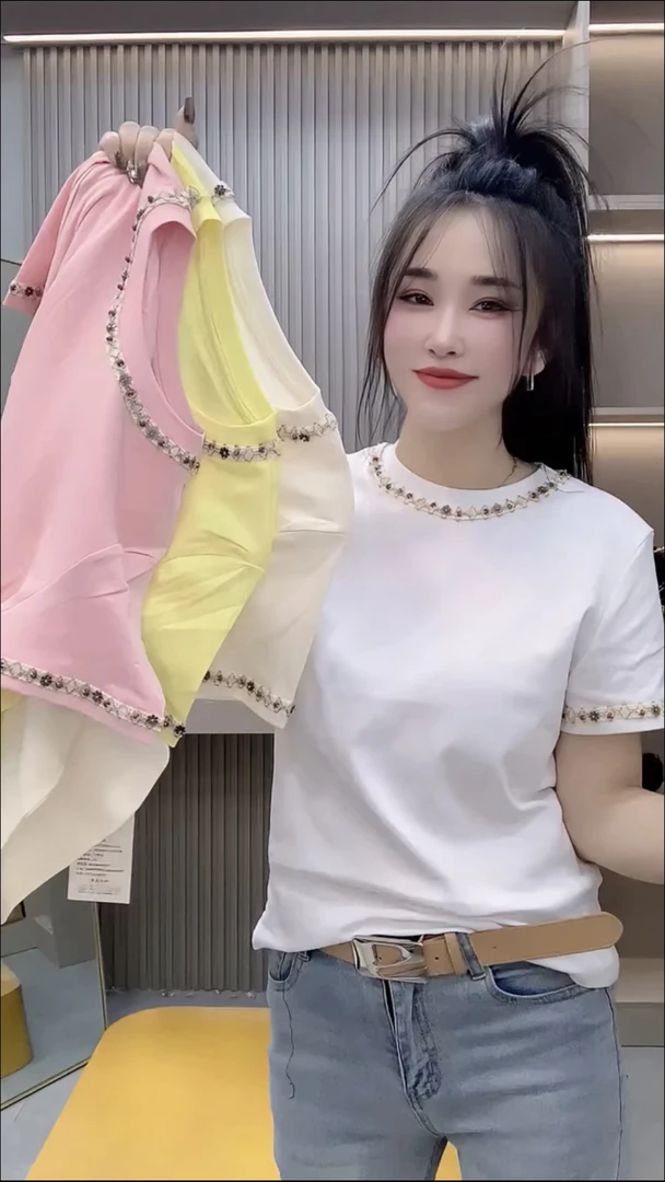 设计感韩系独特别致上衣2025夏季新款圆领短袖正肩t恤女小衫