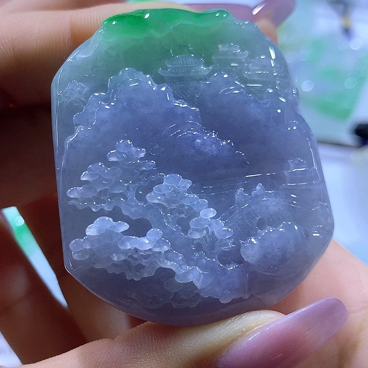 翡翠未镶嵌颈饰天然翡翠A货吊坠