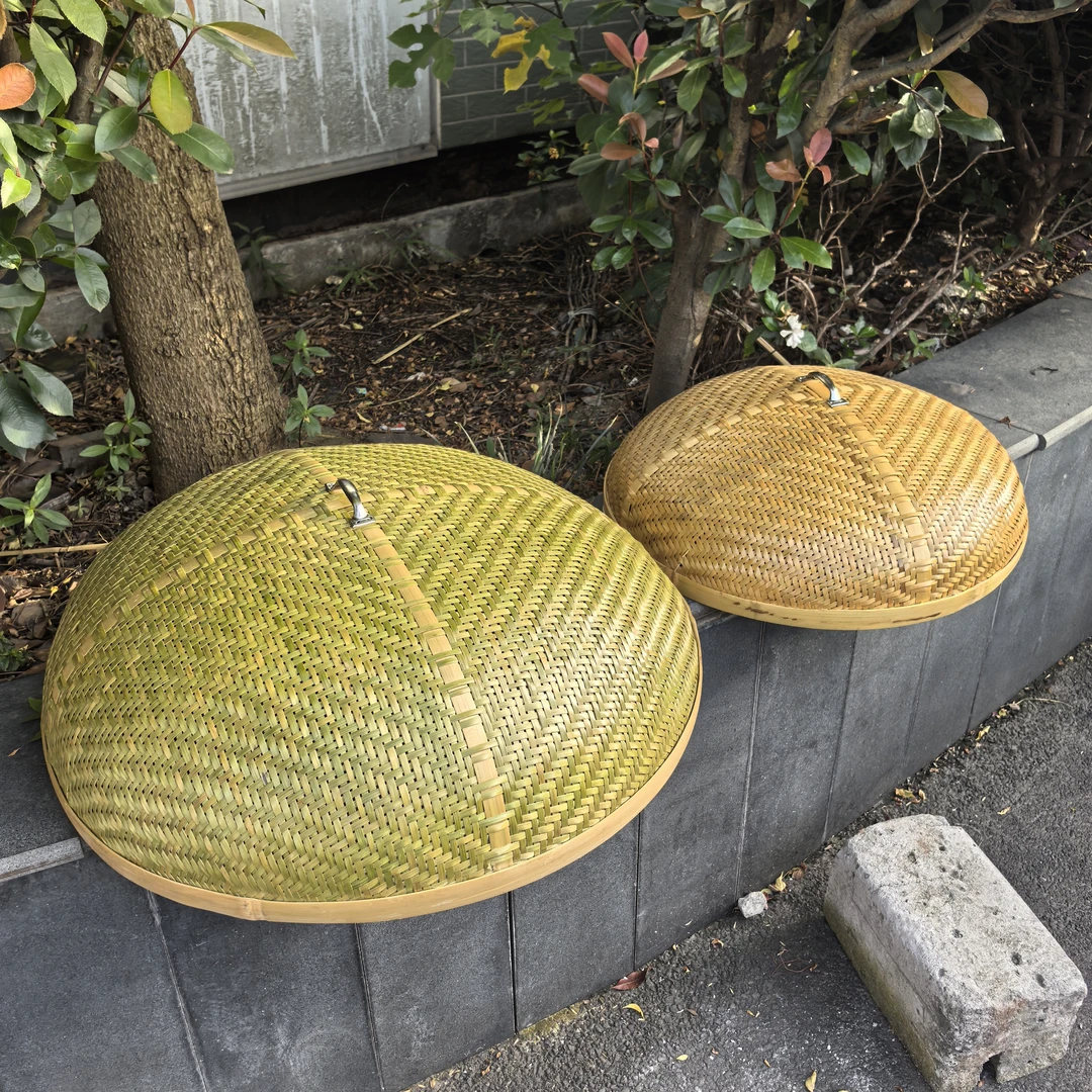 竹编菜盖菜罩厨房客厅盖菜防蚊虫竹青竹竹制品