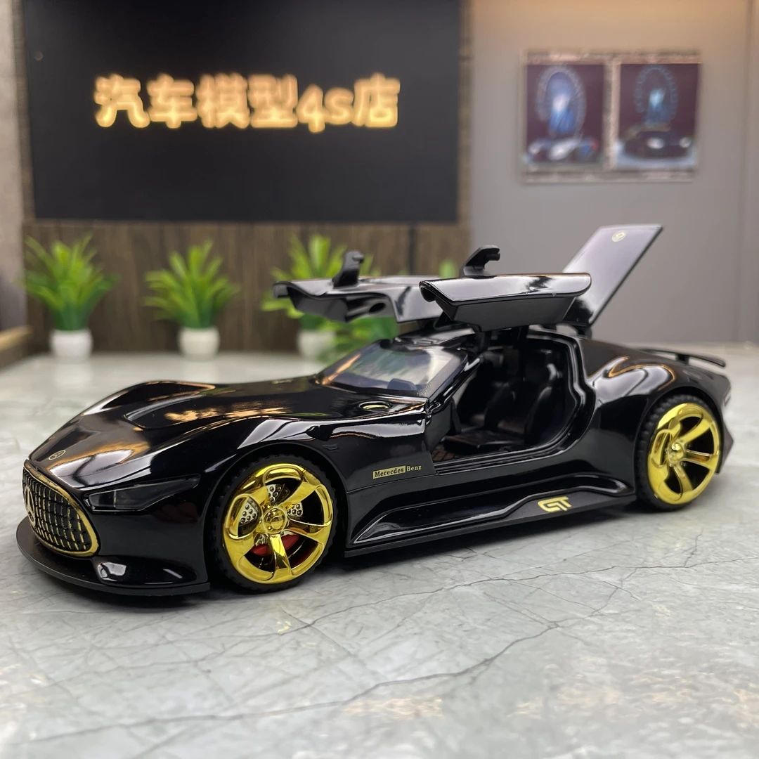 奔驰跑车GT仿真合金汽车模型收藏摆件男孩礼物潮玩