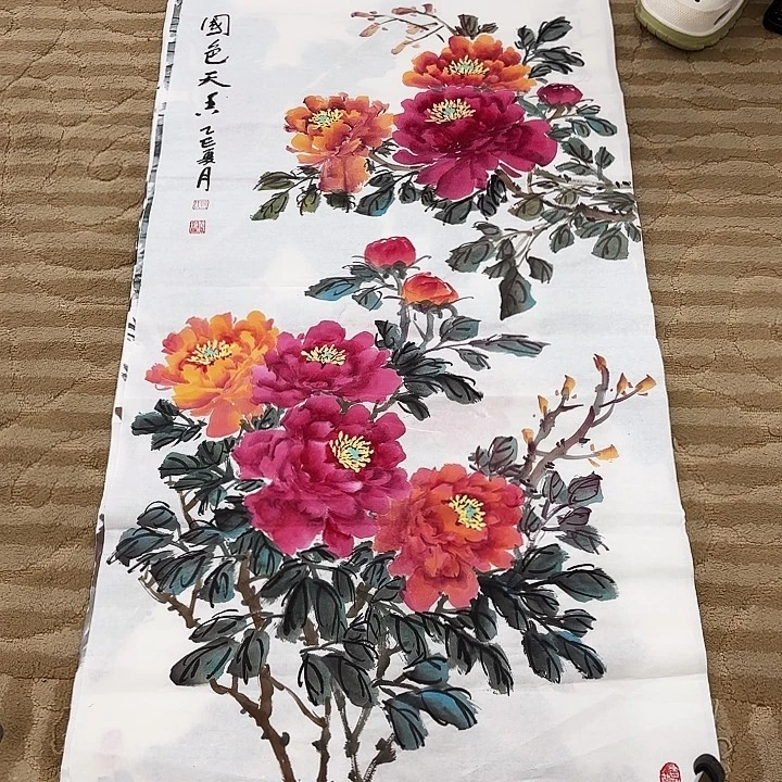 国画花鸟的翅膀和翅膀