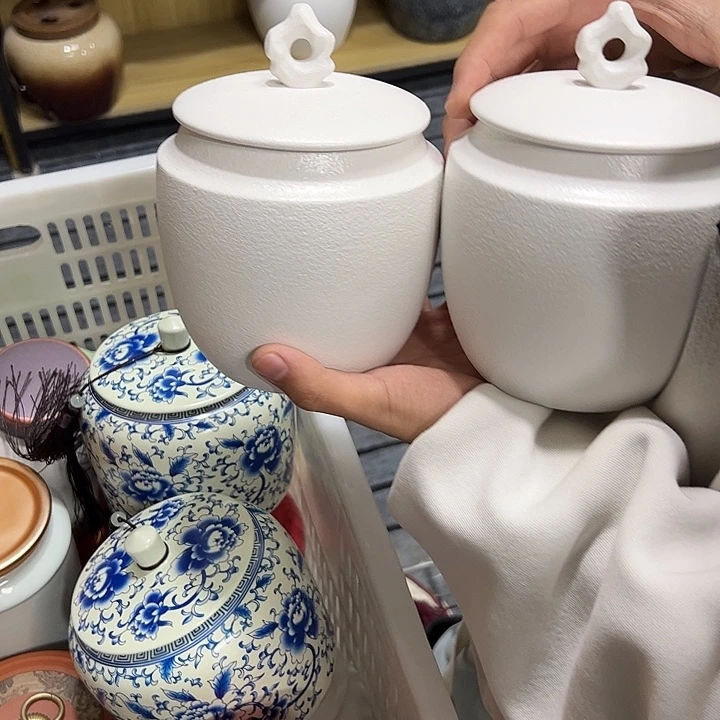 茶叶罐陶瓷家用储物罐瑕疵福利品介意勿拍