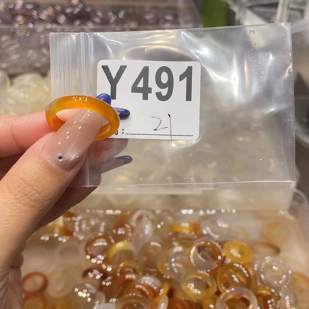 玛瑙/玉髓未镶嵌戒指491