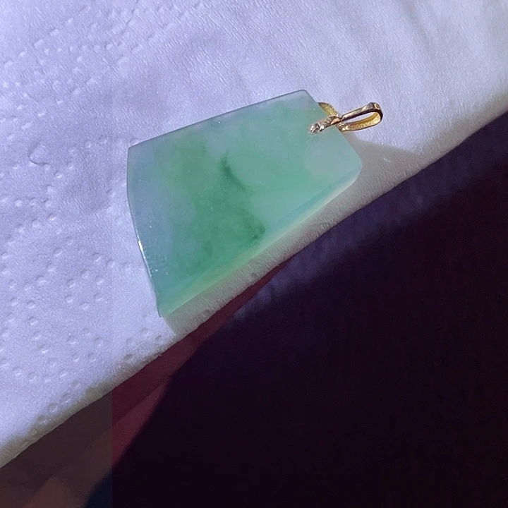 颈饰18K金镶嵌翡翠翡翠