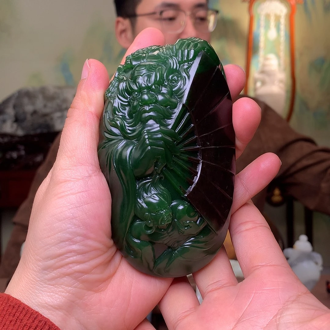 和田玉未镶嵌摆件