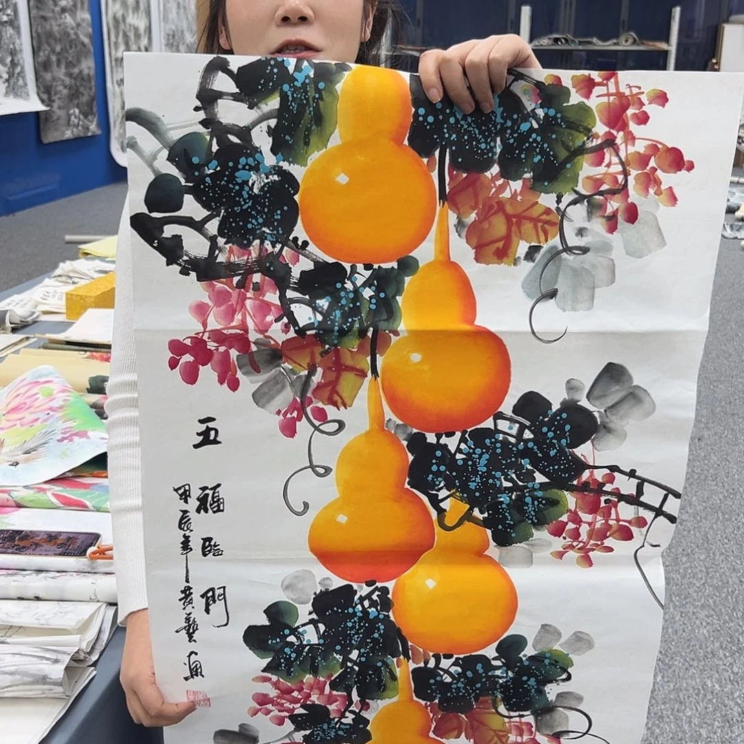 国画纯手绘字画教程分享