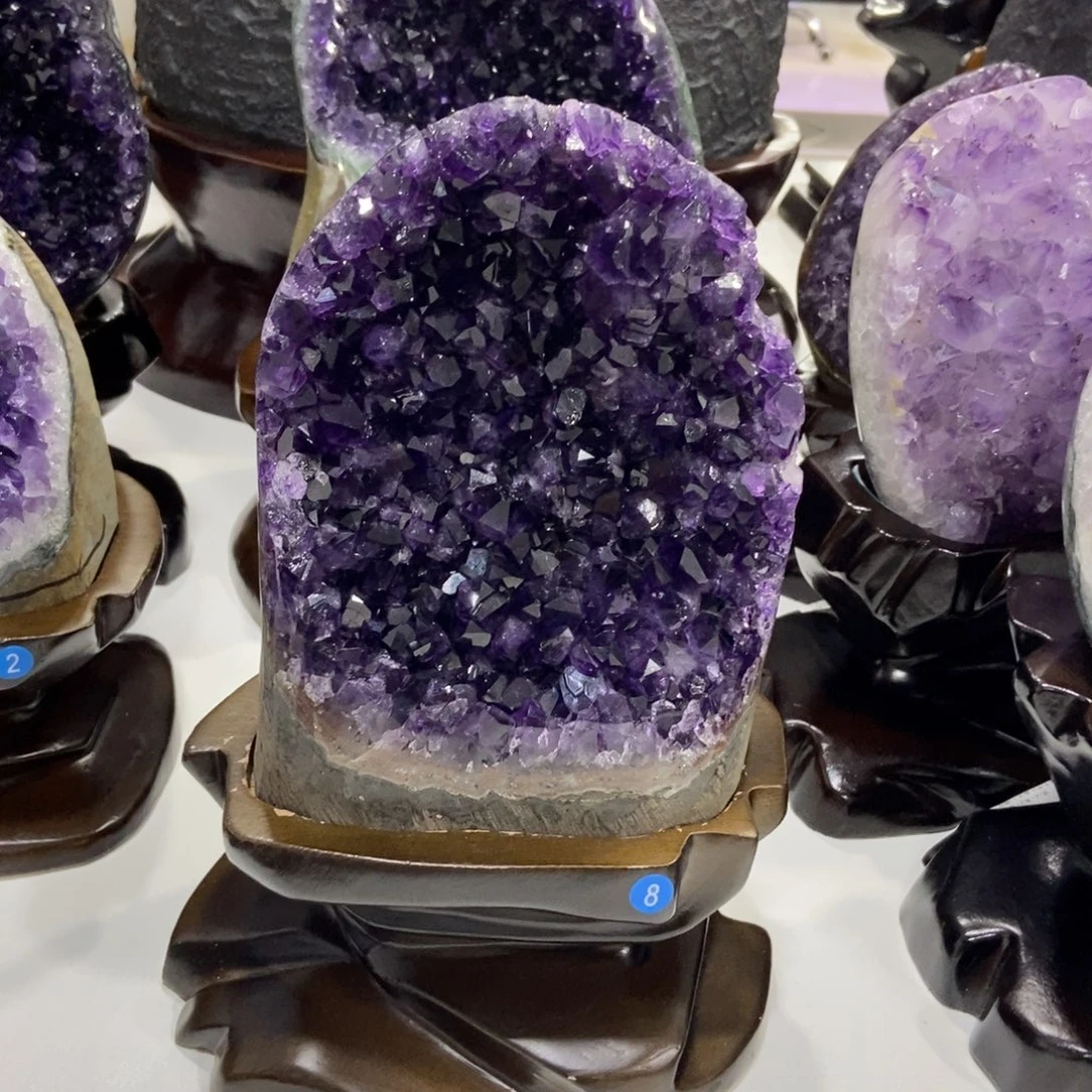 未镶嵌摆件紫晶水晶