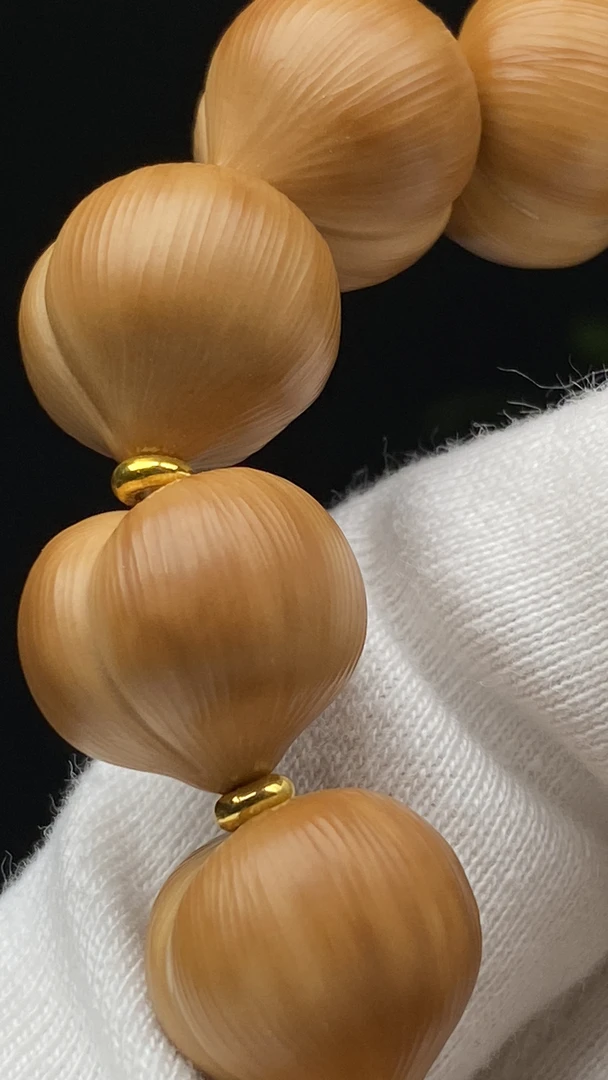 猴头核桃手工拉丝屁桃手串