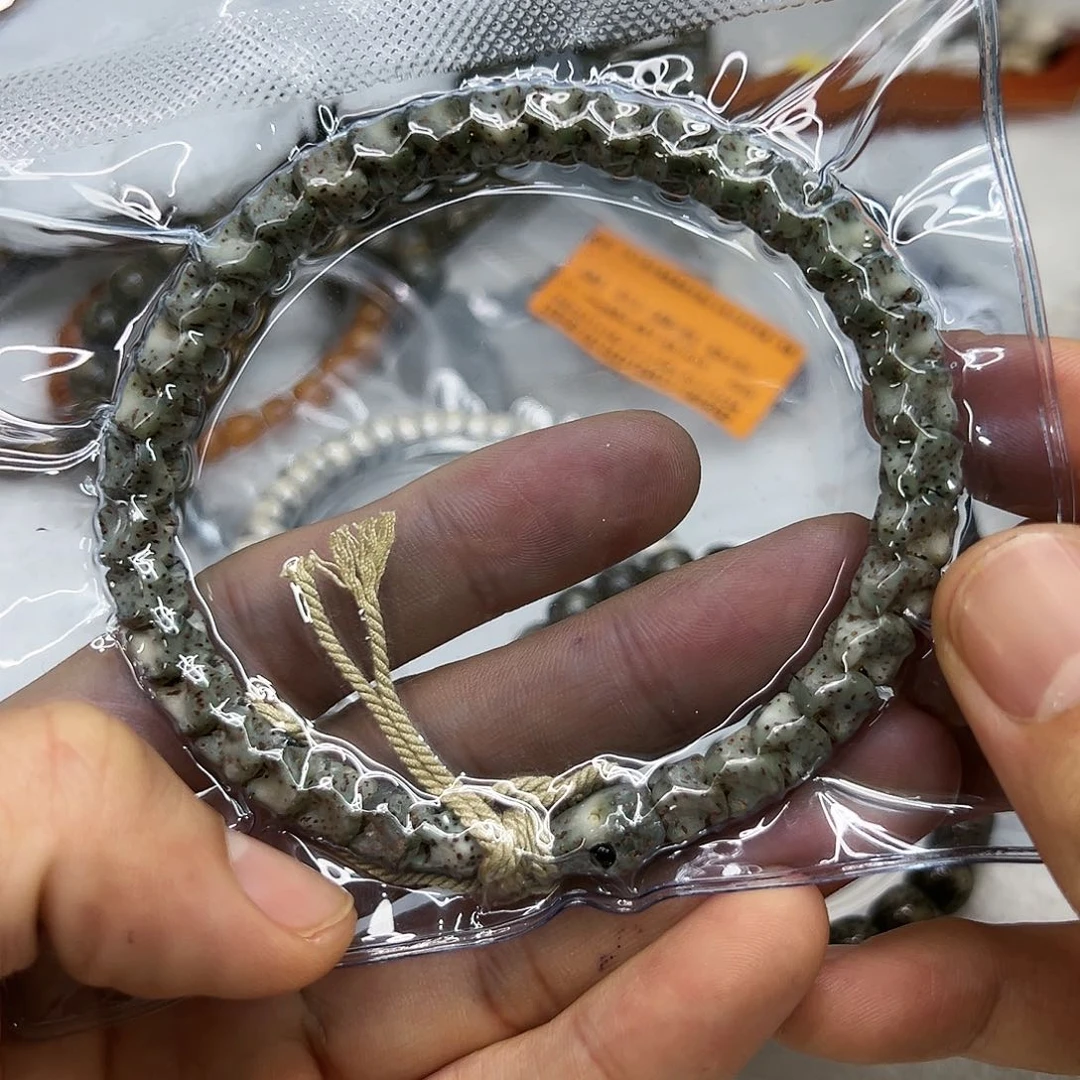 星月菩提手串105王者石玉星月雕刻社古