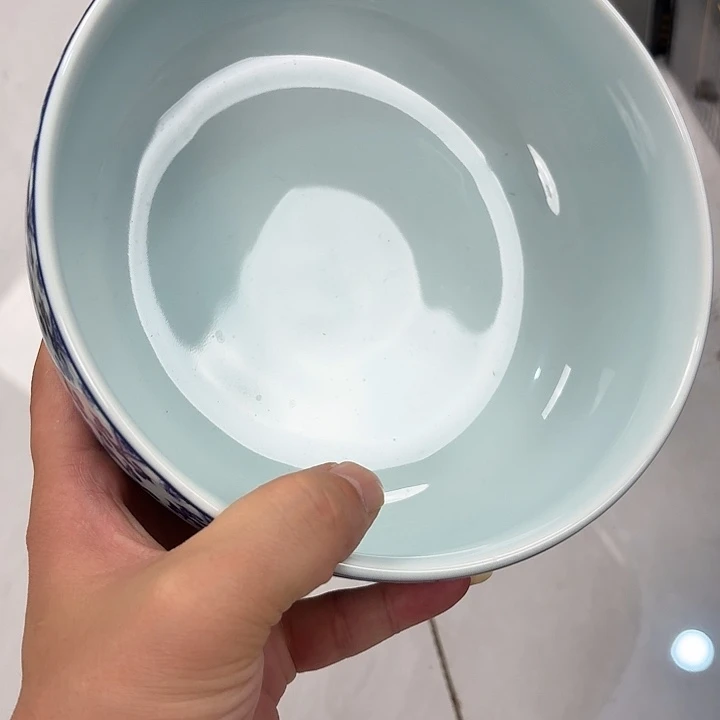 瓷片青花缠枝莲茶洗景德镇