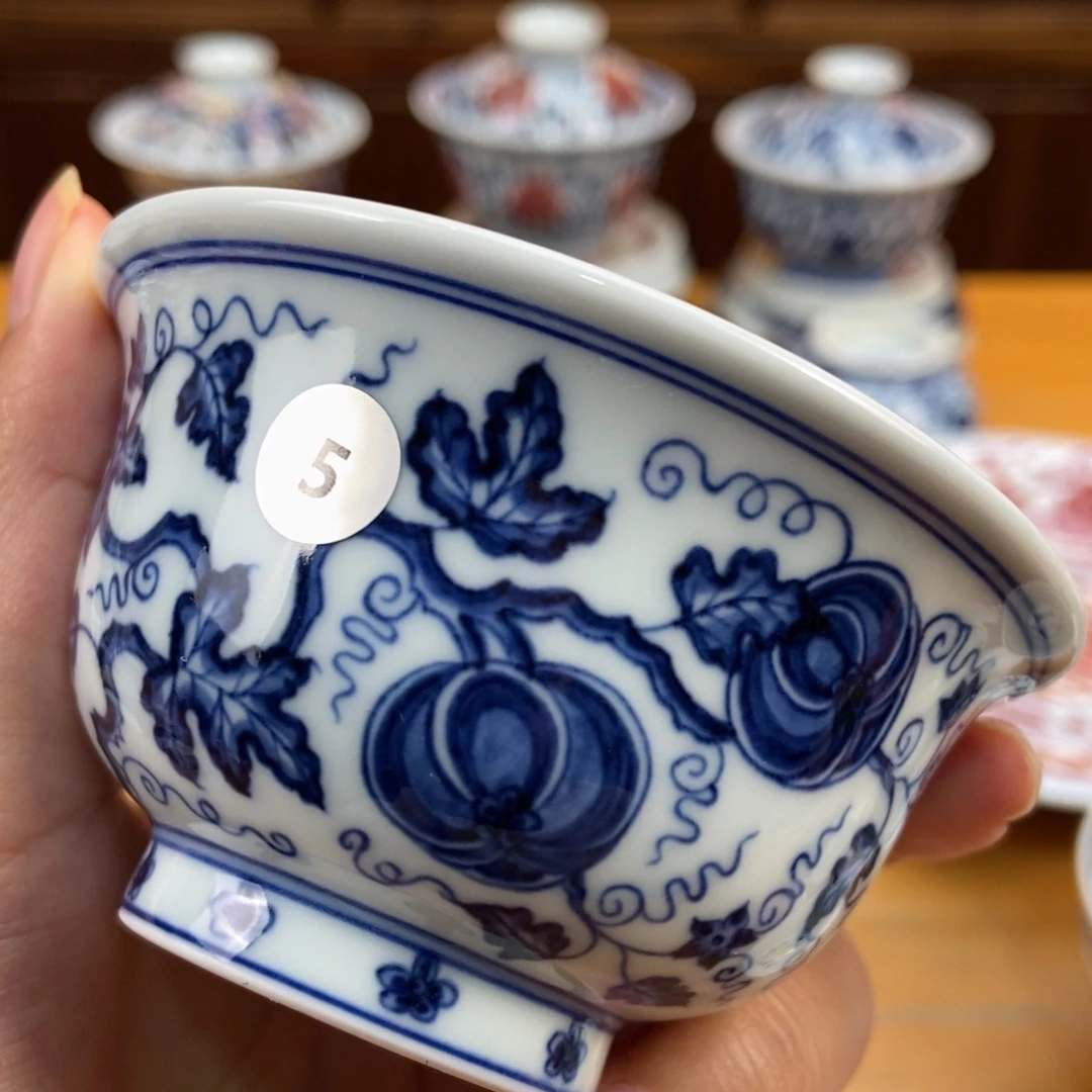手绘现代茶具非古董
