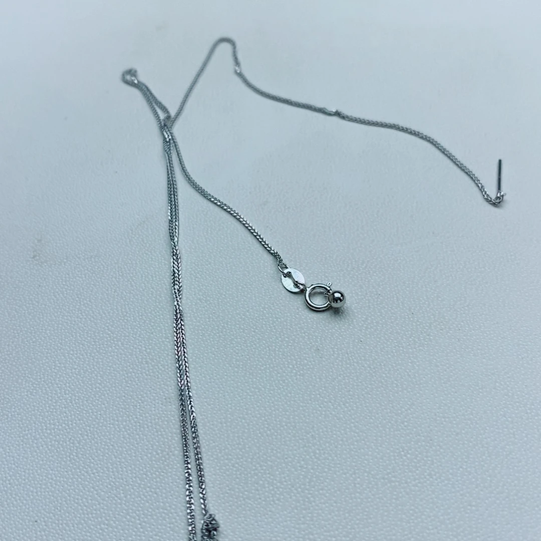 淡水珍珠银S925镶嵌项链