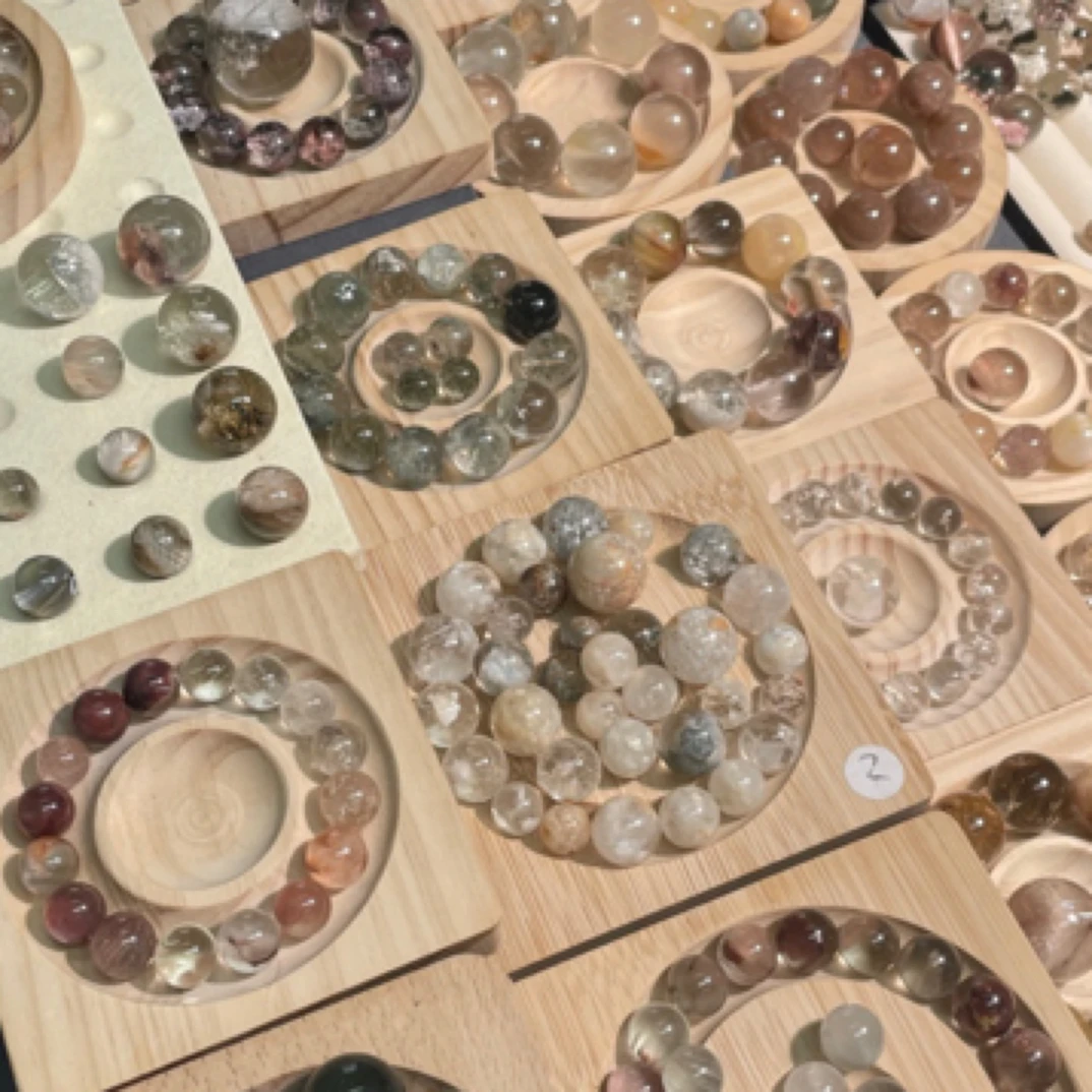 水晶手链单珠定制链接，打孔不退，非定制客户勿拍