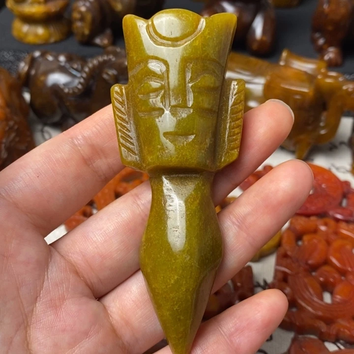 未镶嵌蛇纹石玉颈饰156