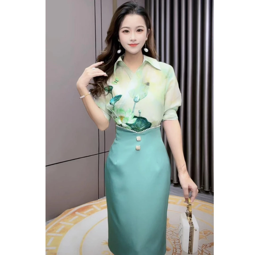 【芙娜妮轻奢】国内设计师品牌春季新款时尚名媛轻奢套装F2320902