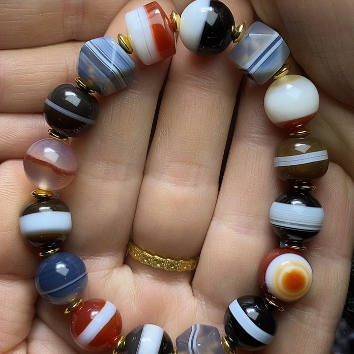 玛瑙/玉髓手链未镶嵌