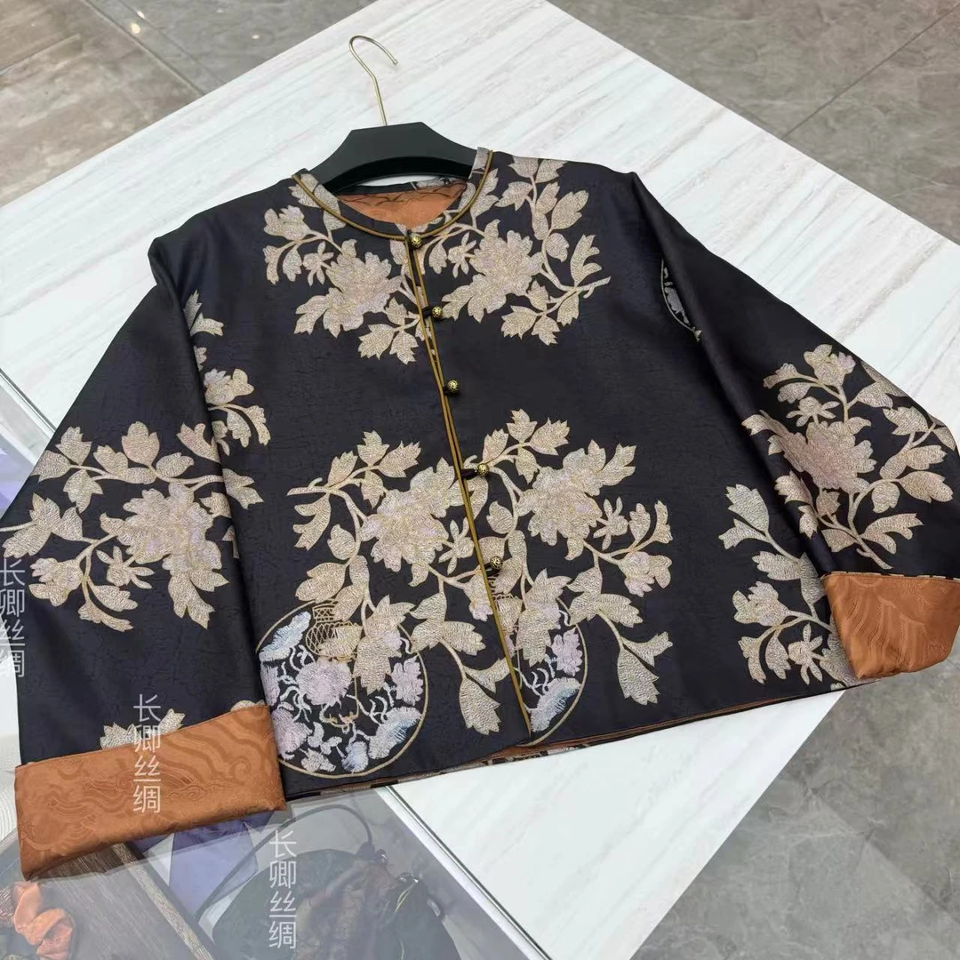 【长卿】【秘扇】原创设计师新中式双穿双面穿外套小衫百搭 60103