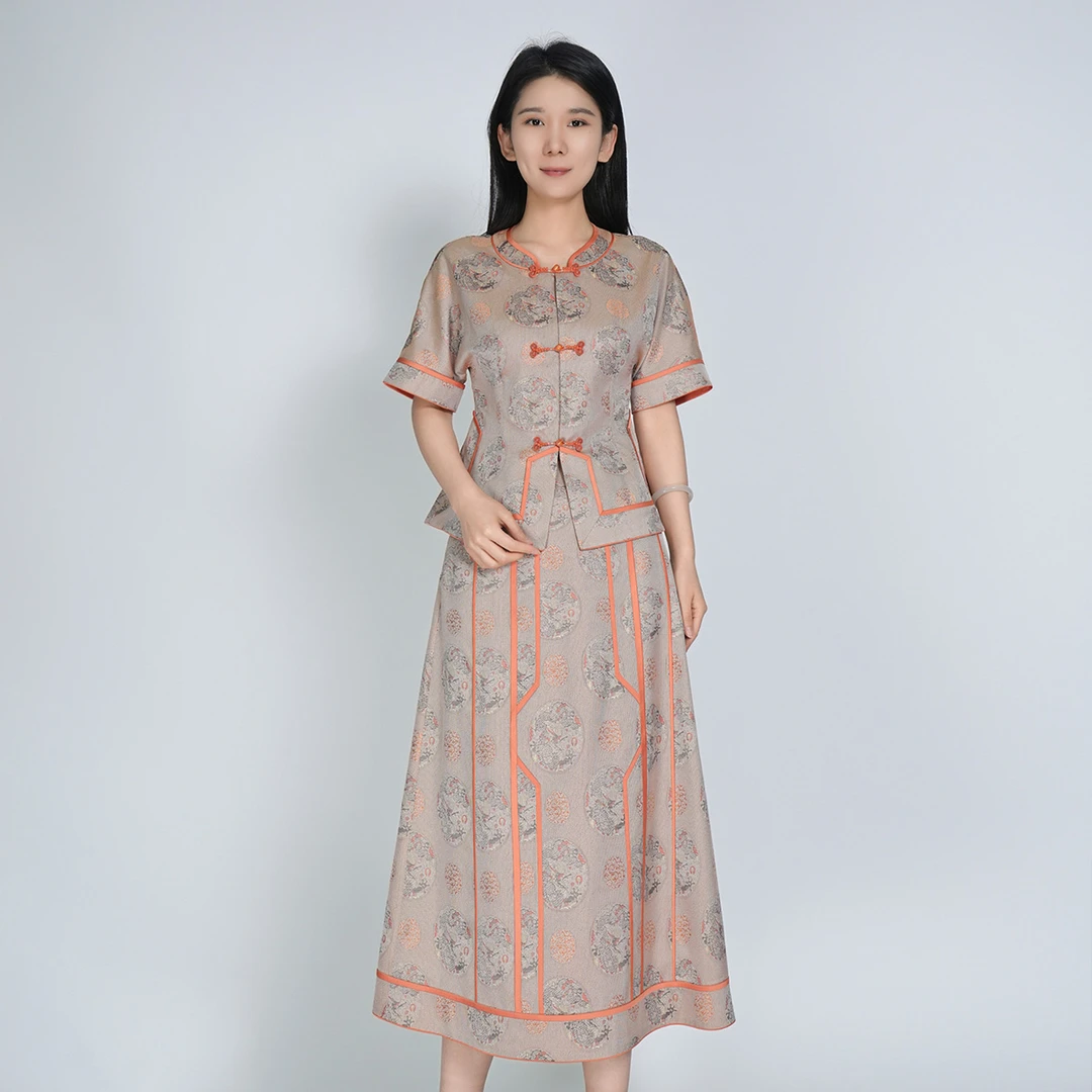 【大师系列-张和才蜀锦】中式灵龙蜀锦套装HBSS050137+HBSS050138