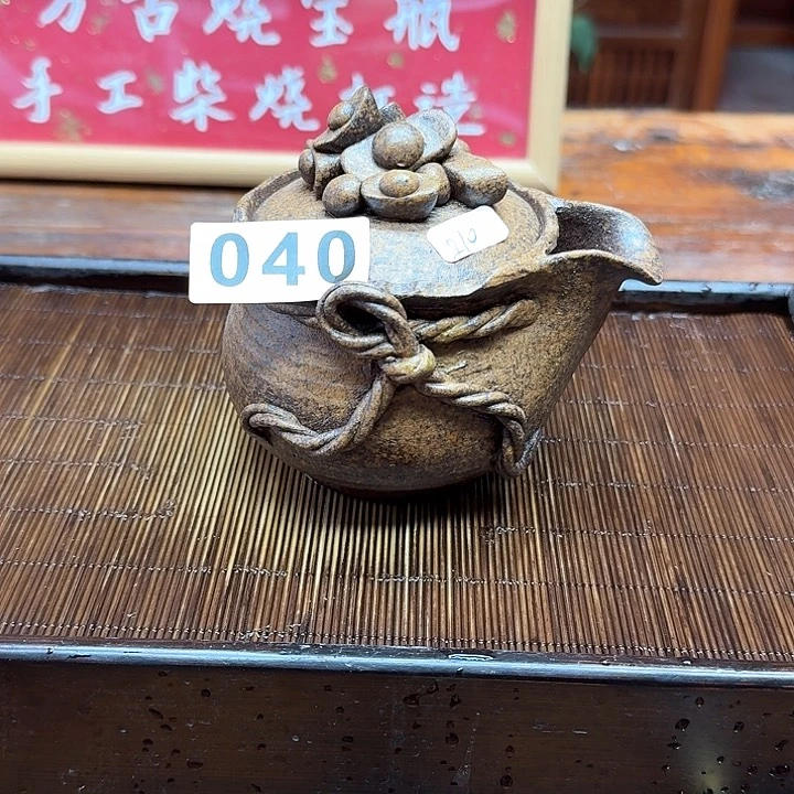 纯手工制作粗陶茶具