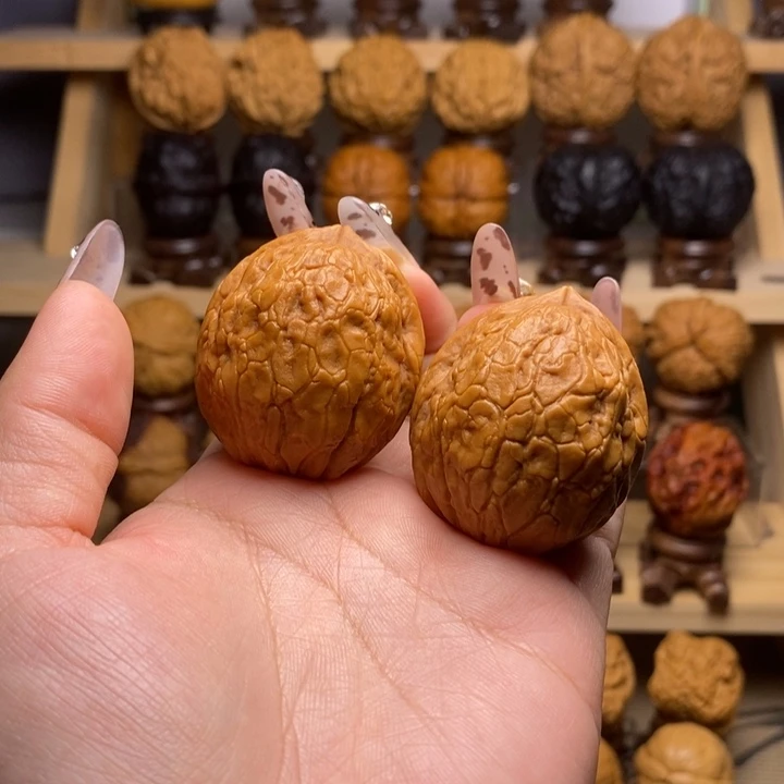 文玩核桃吊坠39龟甲寿桃Y48