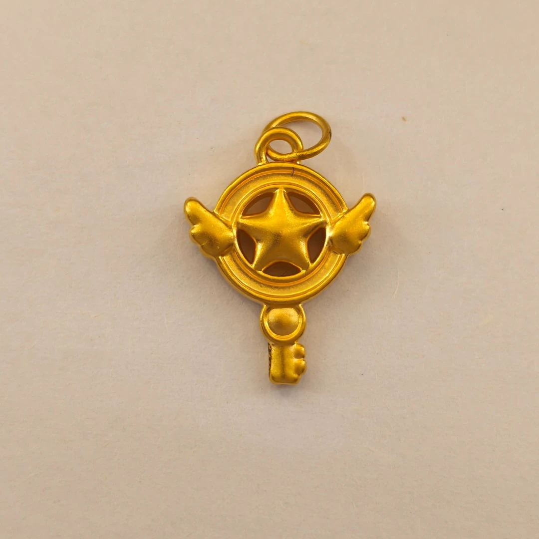 足金999魔法棒提溜吊坠送宝宝礼物硬金（实际克重多退少补）