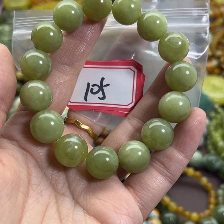 蛇纹石玉未镶嵌手链