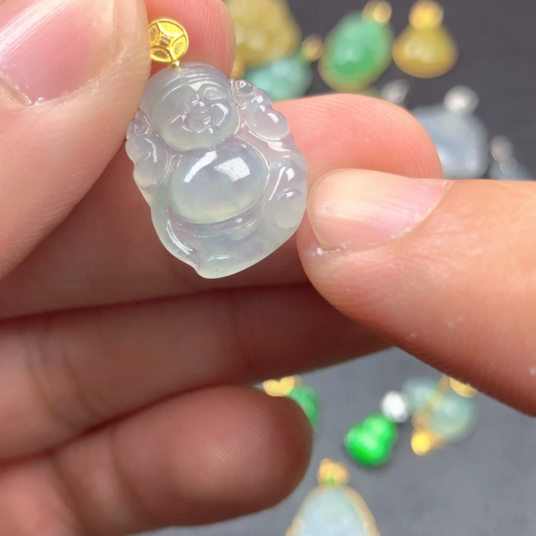 【闪购商品】颈饰18K金镶嵌翡翠翡翠