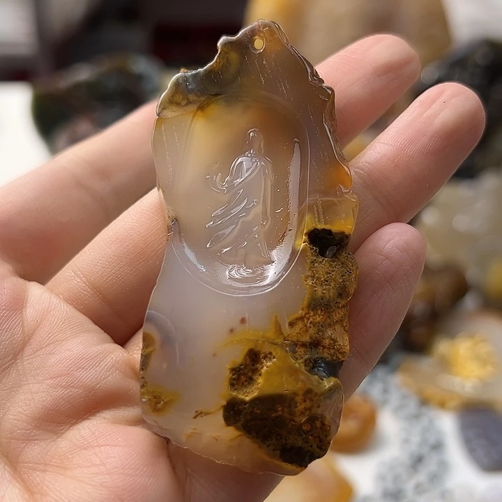 未镶嵌颈饰玛瑙/玉髓