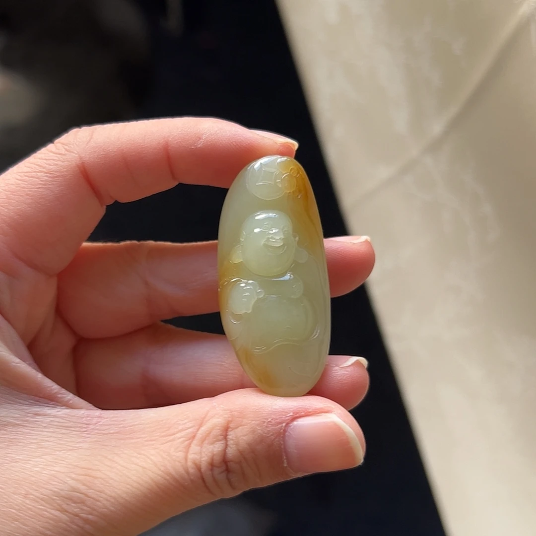 和田玉未镶嵌吊坠(不含链)