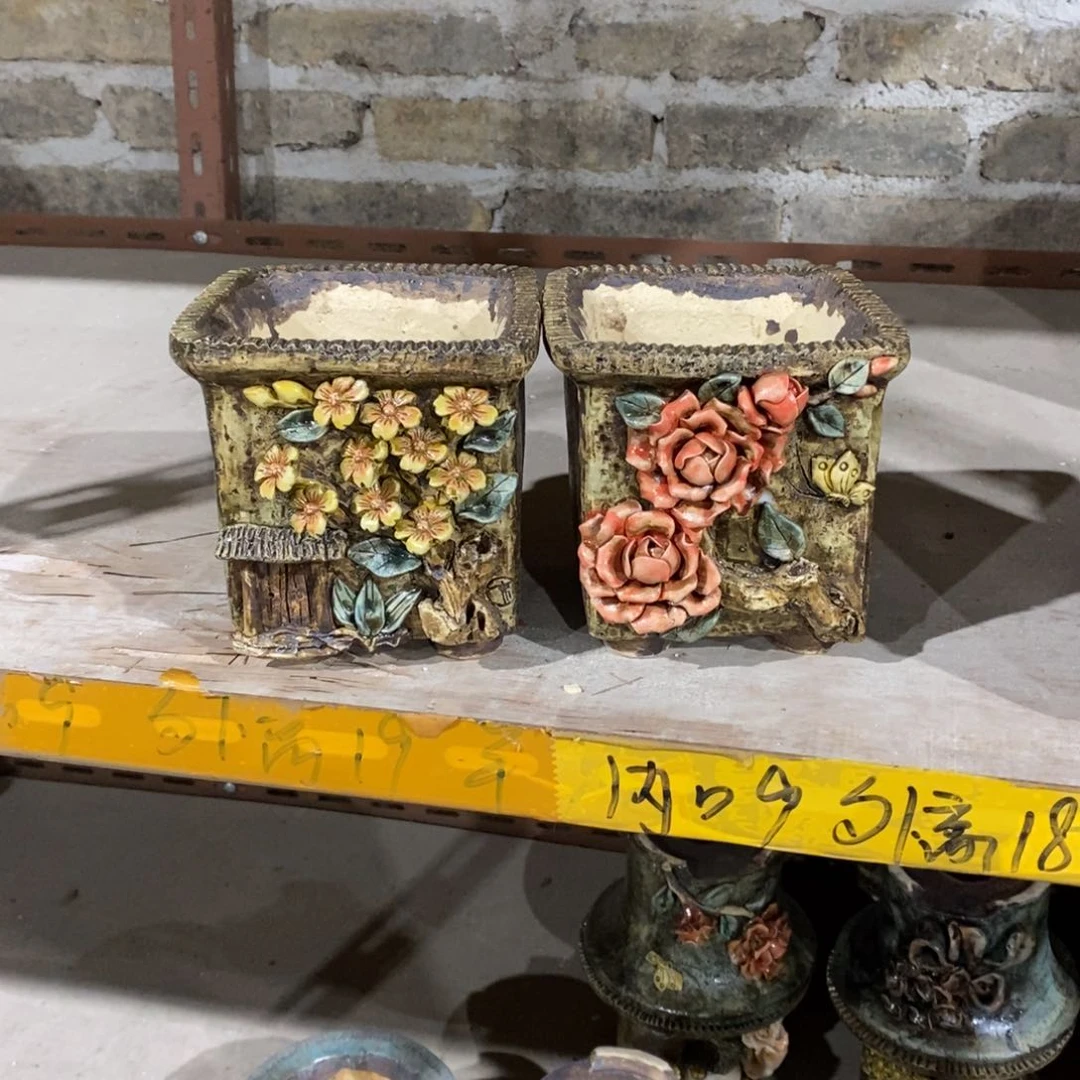 红陶༺***༻青藤花器多肉花盆