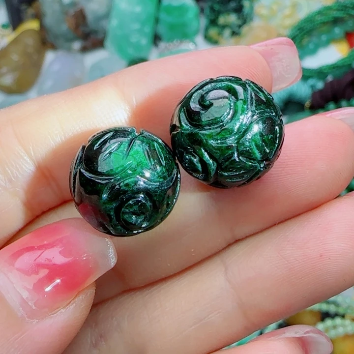 翡翠未镶嵌颈饰天然A货25