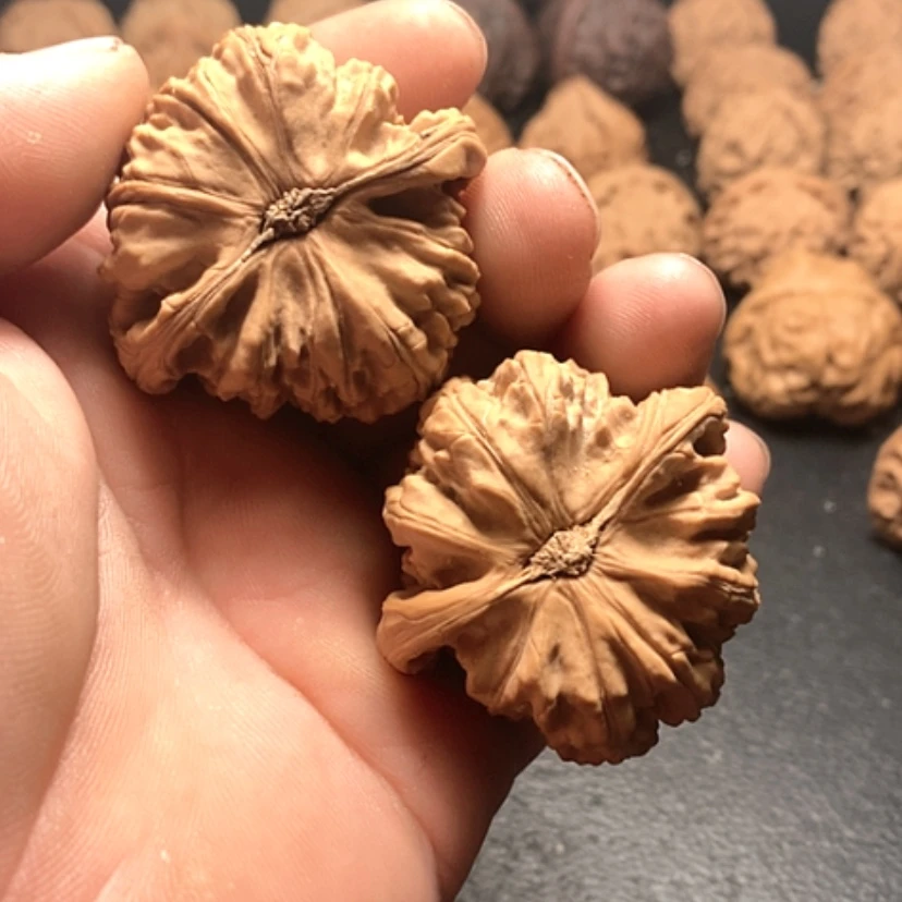 【闪购商品】文玩核桃把件中***家白狮子