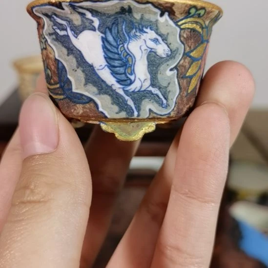 随***梦陶大德堂手工手绘釉盆