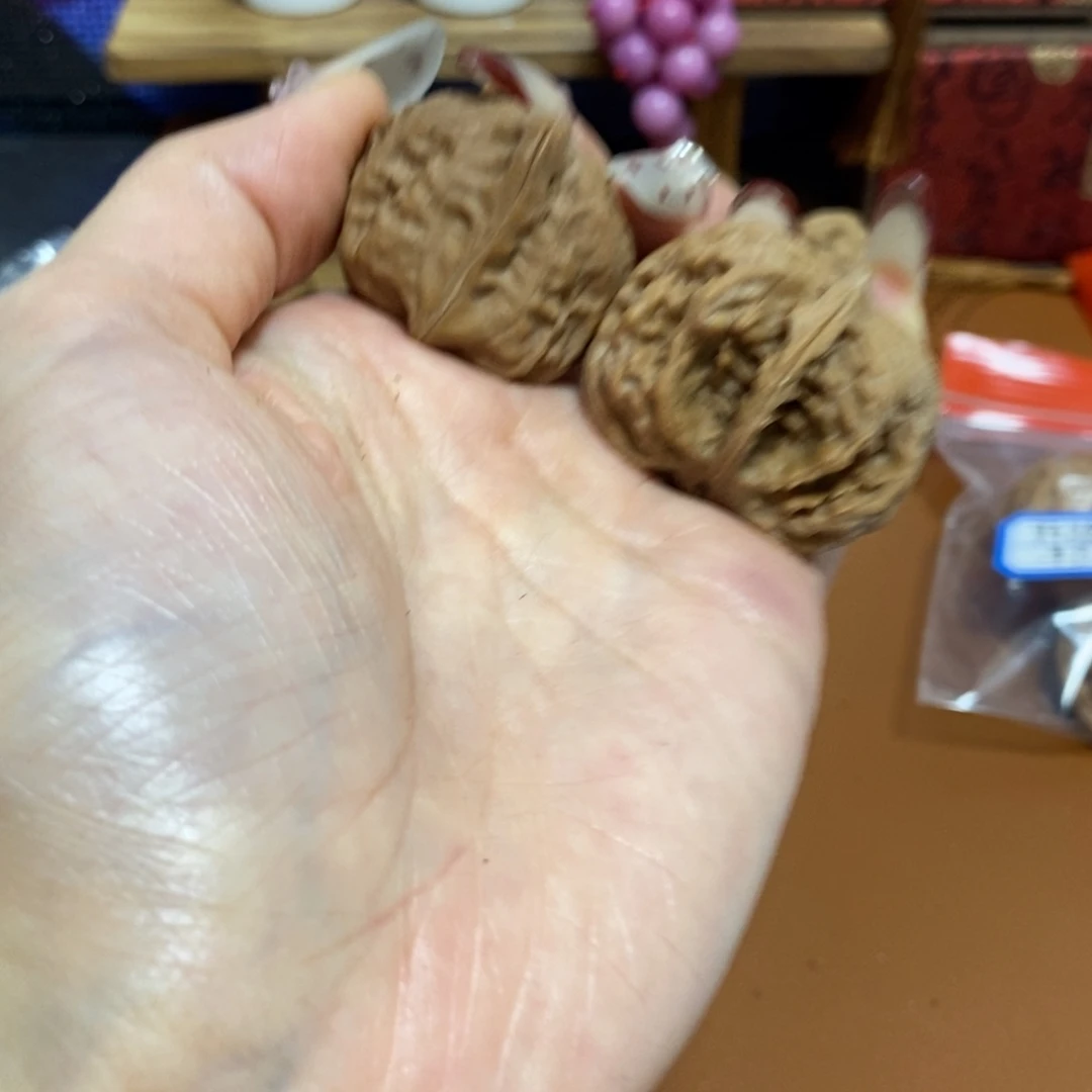 吊坠文玩核桃野狼半壁