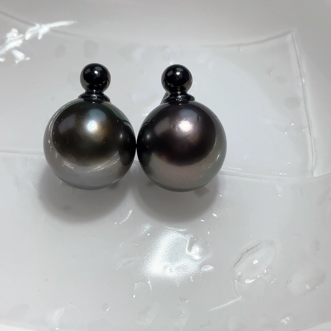 海水珍珠耳饰银S925镶嵌爱****?