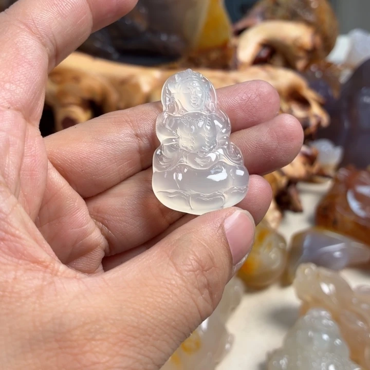 玛瑙/玉髓未镶嵌吊坠(不含链)