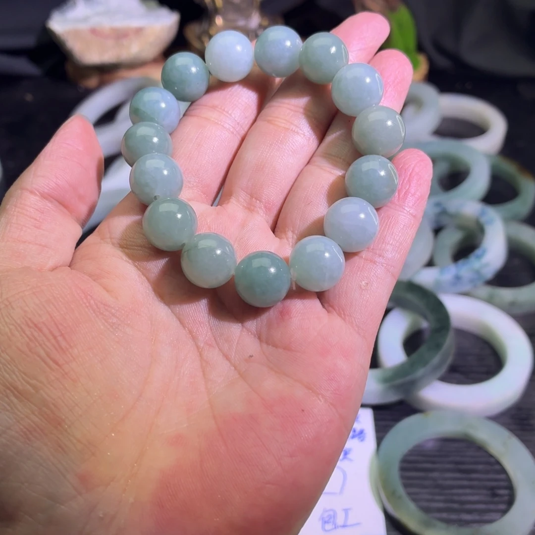定制翡翠未镶嵌天然翡翠A货毛胚手镯定制