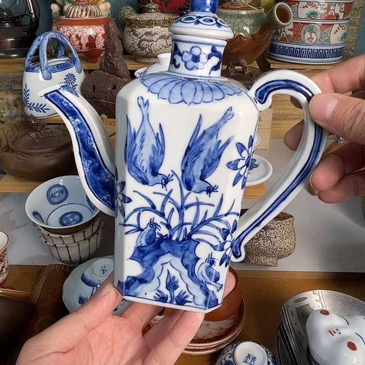 瓷片九谷壶不错的哦