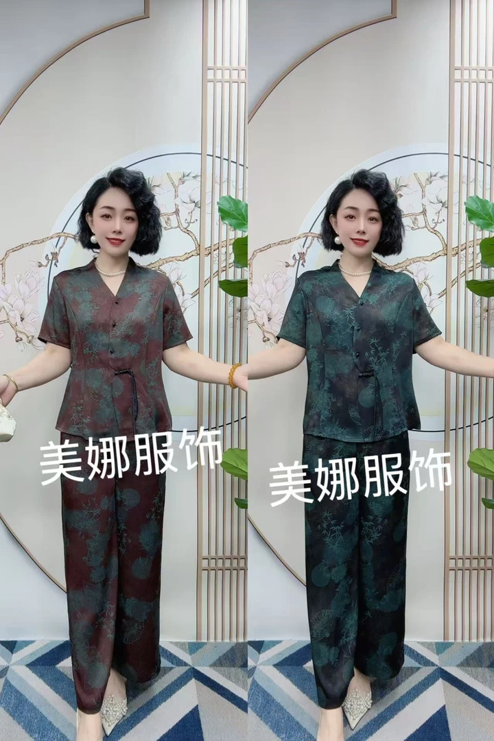 夏季新款花好月圆套装