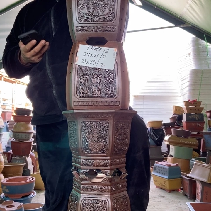 紫砂花盆紫砂紫砂