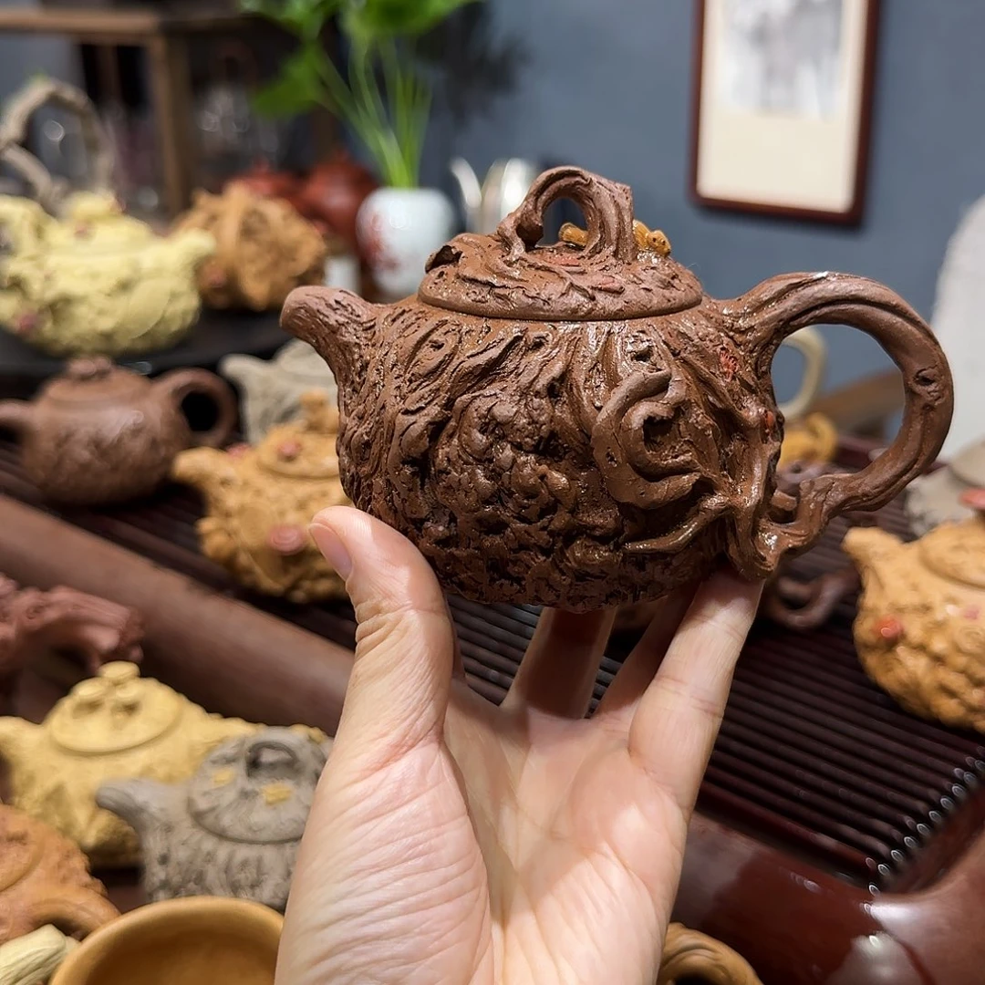 紫砂茶杯五彩段供春