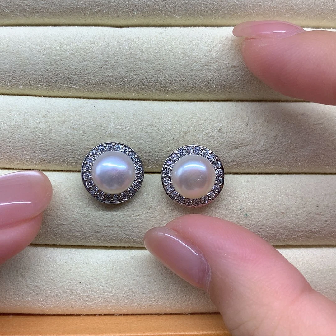 耳饰淡水珍珠合金