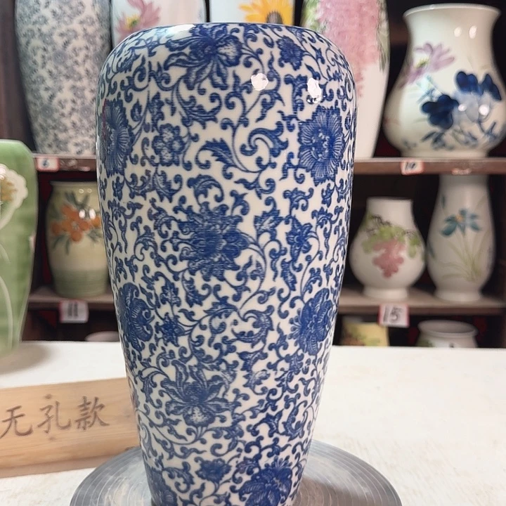 陶大萝卜青花子连陶瓷