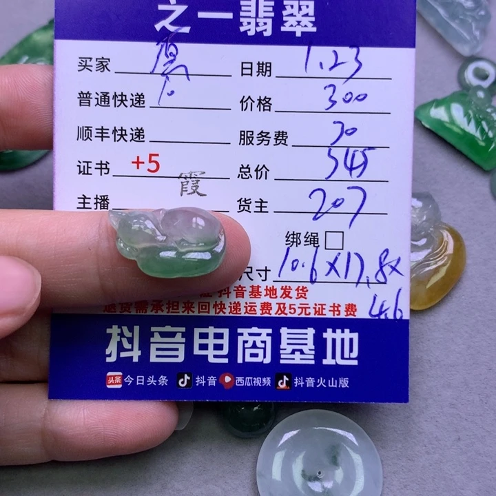 翡翠颈饰未镶嵌愿****年
